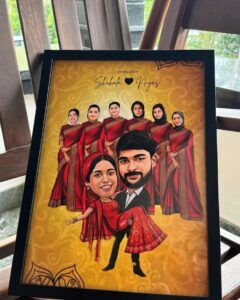 Customised Cartooned Wedding Frame 🤍 (2_3)…